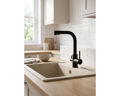 Смеситель для кухни Grocenberg GB40551BL, черный