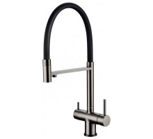 Смеситель для кухни с гибким изливом Grocenberg GB4099BG, графит