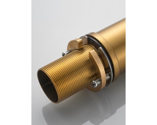 Смеситель для кухни с гибким изливом и подключением фильтра Shevanik S478G, золотой сатин