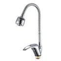 Смеситель для кухни с гибким изливом и режимом душ FRAP F4302-B, хром