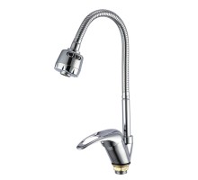 Смеситель для кухни с гибким изливом и режимом душ FRAP F4302-B, хром