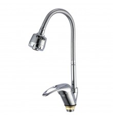 Смеситель для кухни с гибким изливом и режимом душ FRAP F4302-B, хром