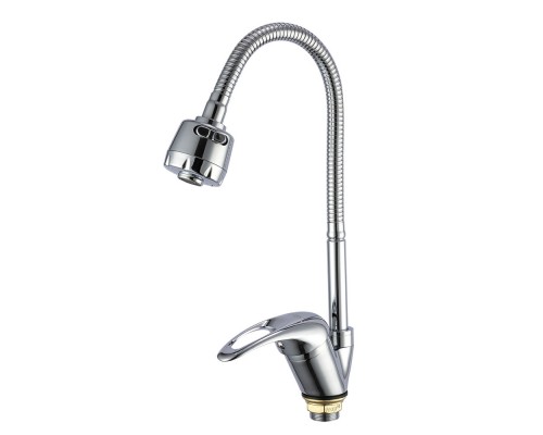 Смеситель для кухни с гибким изливом и режимом душ FRAP F4302-B, хром