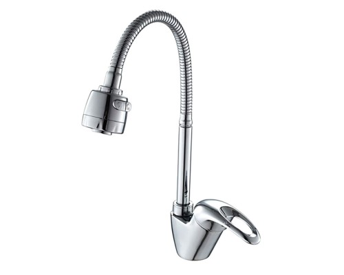Смеситель для кухни с гибким изливом и режимом душ FRAP F4303, хром