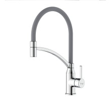 Смеситель для кухни с гибким изливом FRAP F4552, хром