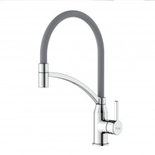 Смеситель для кухни с гибким изливом FRAP F4552, хром