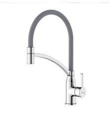 Смеситель для кухни с гибким изливом FRAP F4552, хром