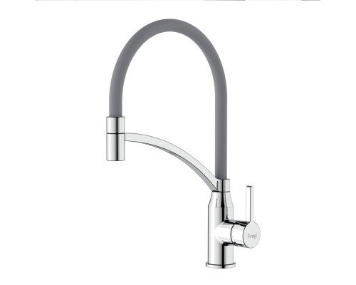 Смеситель для кухни с гибким изливом FRAP F4552, хром