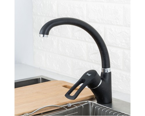 Смеситель для кухни FRAP F4166-7, черный