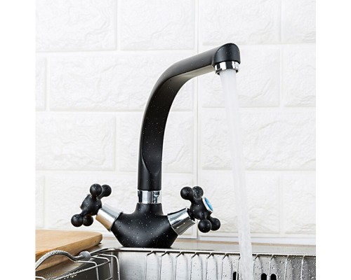 Смеситель для кухни FRAP F5408-7, черный