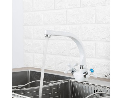 Смеситель для кухни FRAP F5408-8, белый