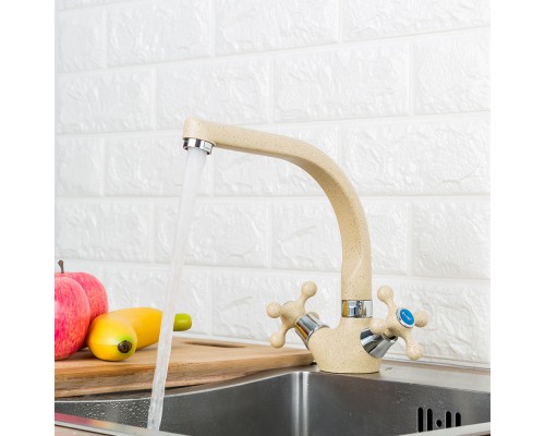 Смеситель для кухни FRAP F5408-21, бежевый