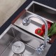 Смеситель для кухни с гибким изливом и режимом душ FRAP F4319, хром