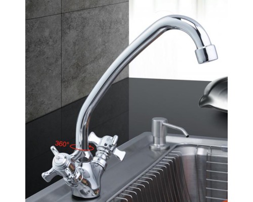 Смеситель для кухни FRAP F4124, хром