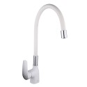 Смеситель для кухни с гибким изливом FRAP F4453-03, белый