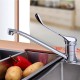 Смеситель для кухни с хирургической ручкой FRAP F4254, хром