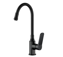 Смеситель для кухни с гибким изливом FRAP F4462, черный