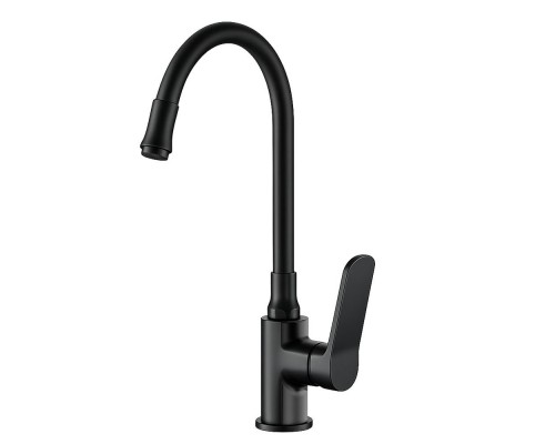 Смеситель для кухни с гибким изливом FRAP F4462, черный