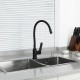 Смеситель для кухни с гибким изливом FRAP F4462, черный