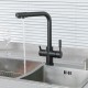 Смеситель для кухни с подключением фильтра FRAP F4352-6, черный