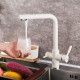 Смеситель для кухни с подключением фильтра FRAP F4352-24, белый