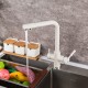 Смеситель для кухни с подключением фильтра FRAP F4352-24, белый