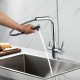 Смеситель для кухни с выдвижным изливом и подключением фильтра FRAP F4396-30, хром