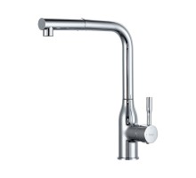 Смеситель для кухни с выдвижным изливом и режимом душ FRAP F6096, хром