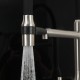 Смеситель для кухни с гибким изливом и подключением фильтра FRAP F4398-5, сатин