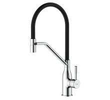 Смеситель для кухни с гибким изливом и режимом душ FRAP F4497, хром