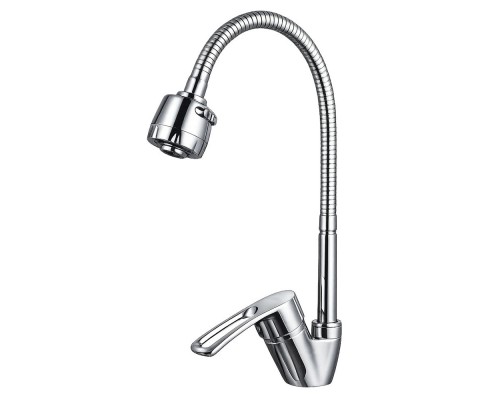 Смеситель для кухни с гибким изливом и режимом душ FRAP F43701-B, хром