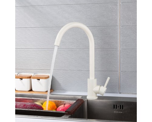Смеситель для кухни FRAP F40899-1, белый