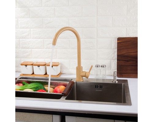 Смеситель для кухни FRAP F40899-3, песочный