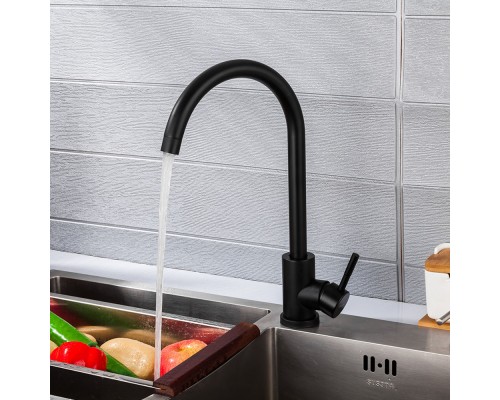 Смеситель для кухни FRAP F40899-4, черный