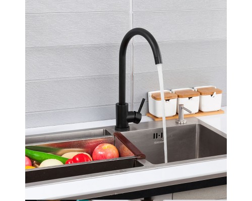 Смеситель для кухни FRAP F40899-4, черный