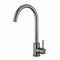 Смеситель для кухни FRAP F40899-9, оружейная сталь
