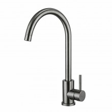 Смеситель для кухни FRAP F40899-9, оружейная сталь