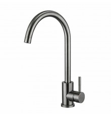 Смеситель для кухни FRAP F40899-9, оружейная сталь
