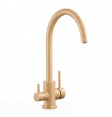 Смеситель для кухни с подключением фильтра FRAP F43899-41, бежевый