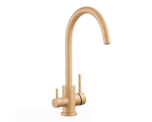 Смеситель для кухни с подключением фильтра FRAP F43899-41, бежевый