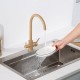 Смеситель для кухни с подключением фильтра FRAP F43899-41, бежевый