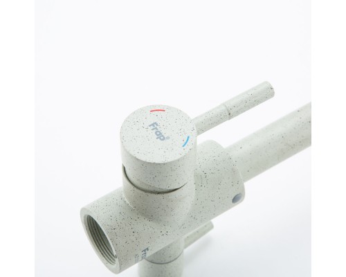 Смеситель для кухни с подключением фильтра FRAP F43899-42, серый