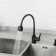 Смеситель для кухни с гибким изливом и режимом душ FRAP F40993-6, черный