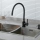 Смеситель для кухни с гибким изливом FRAP F40994-6, черный