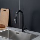 Смеситель для кухни с выдвижным изливом и режимом душ FRAP F60991-6, черный