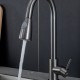 Смеситель для кухни с выдвижным изливом и режимом душ FRAP F60991-9, оружейная сталь