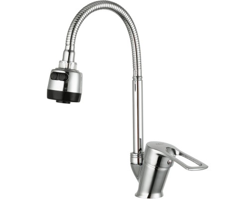 Смеситель для кухни с гибким изливом и режимом душ FRUD R41055-1, хром