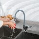 Смеситель для кухни с гибким изливом FRUD R41055-3, хром