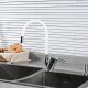 Смеситель для кухни с гибким изливом FRUD R41055-4, хром
