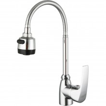 Смеситель для кухни с гибким изливом и режимом душ FRUD R42055-2, хром